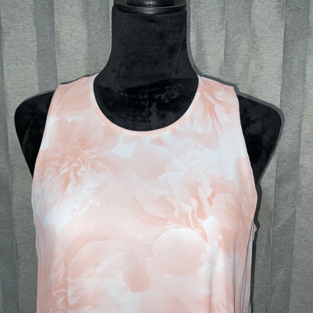 Calvin Klein Light Pink Floral Sleeveless Women’s Dress Size 10 - Picture 3 of 13
